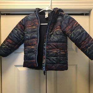 Little Me Dinosaur Puffer Jacket.